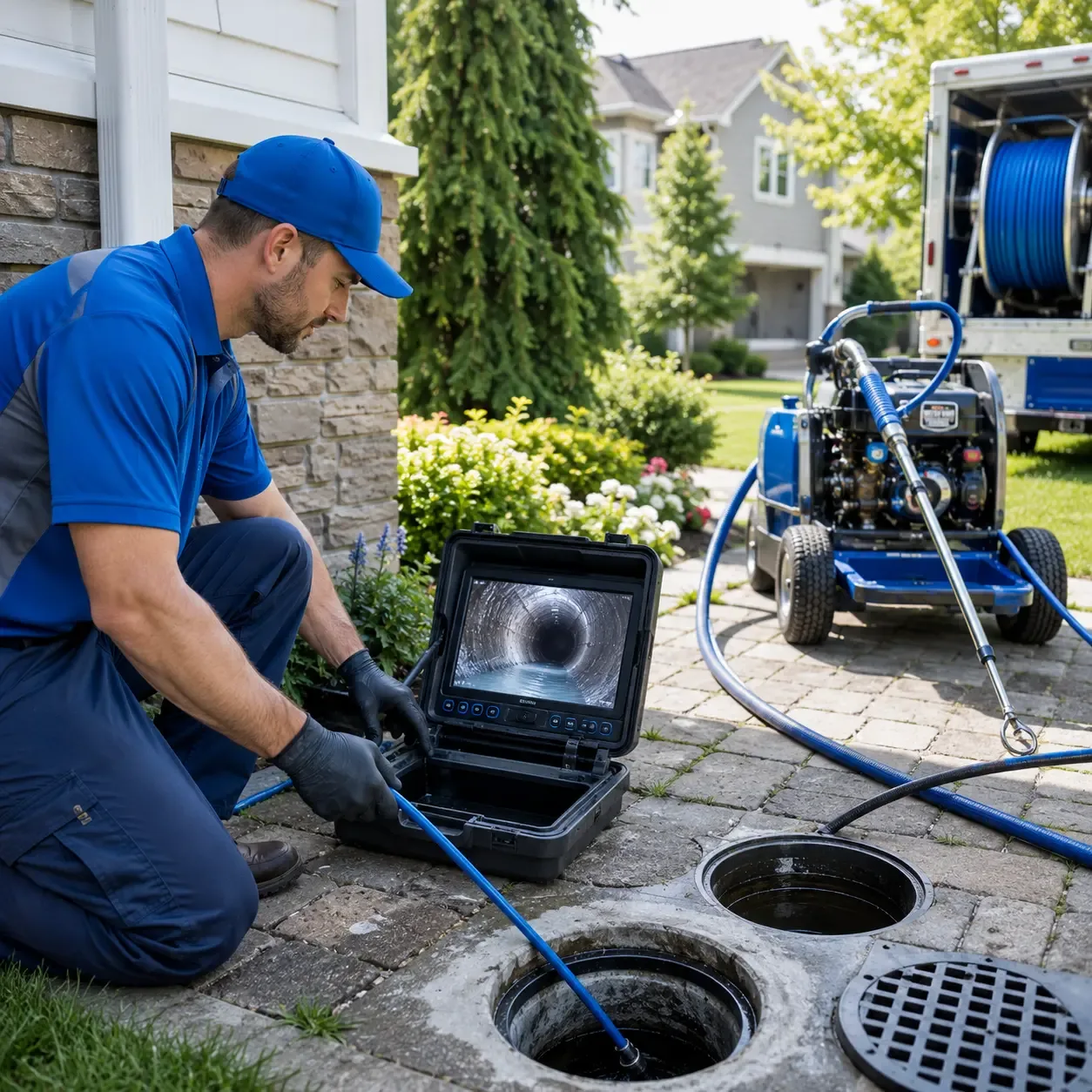 Outdoor drain cleaning professionals serving Rochester, TX