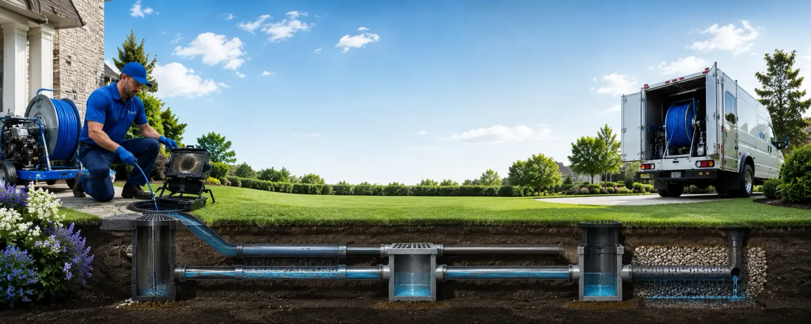 Outdoor drain cleaning information for Rochester, TX